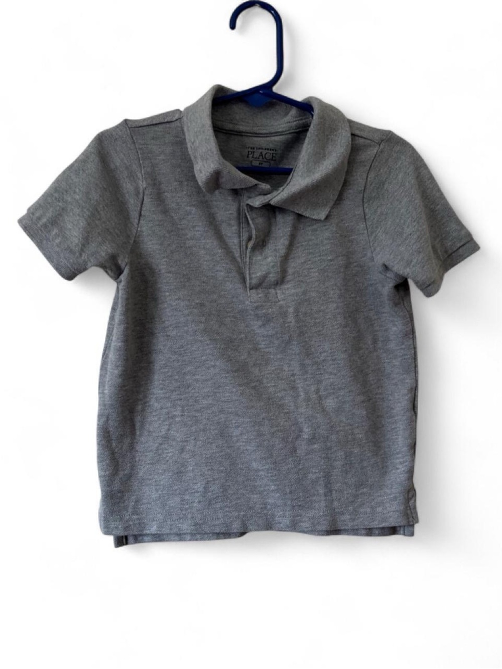 Toddler 3T 100% Cotton Short Sleeve Polo Collared Light Gray Children’s Place